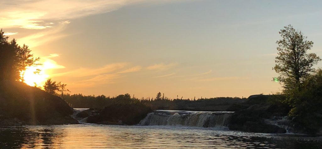 Waterfall near Dufault's Island.