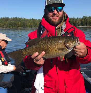 A great late-season bass in the boat.