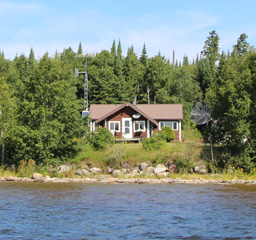 Boat-in to Halley's Dufault Island cabin.