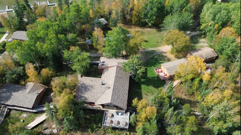 Lodge premises photo from the air